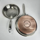 Cooks By Jc Penney Stainless Steel Cookware Fry Pan Set 3 Ply 18-8 Copper Bottom. Fixed Price $59.99.