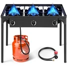 Propane 7.5W-22.5 Btu 1-3 Gas Burners Outdoor Cooker Stove Bbq Grill Us. Fixed Price $76.99.