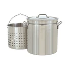 Bayou Classic 1124 24-QT Stainless Stockpot W/lid And Basket Includ... Fast Ship. Fixed Price $161.53.