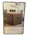 Threshold Square Pit/fire Table Cover Brown 32 X 24" Uv Protection Nip. Fixed Price $19.99.