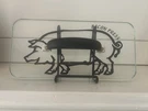 Prepology 2LB Glass Bacon Burger Press Pig Decal Black Comfort Grip Handle Grill. Fixed Price $22.99.