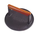 Tablecraft BBQ3015 Cast Iron Gray Steak Weight 7 In. With Wood Handle. Fixed Price $23.12.