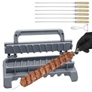 Large Kebab Maker Plastic Press With 6 Stainless Steel Skewers Grey Manual. Fixed Price $42.42.