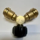 Propane Y Splitter Gas Tank Hose Adapter Regulator Tee Valve Connector Grill New. Fixed Price $17.00.
