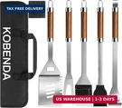 Bbq Accessories, Stainless Steel Grilling Set With Storage Bag, Spatula, F. Fixed Price $48.20.