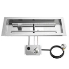Drop Burner Kit Rectangle Fire Pit Skyflame Stainless Steel 24"X8". Fixed Price $99.69.
