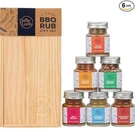 New Bbq Spice Meat Rub Done Lucky * Gift Set In Premium Wooden Box Of 6. Fixed Price $35.09.