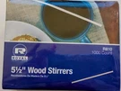 Coffee Stirrers, Royal Paper R810 Wood 5 1/2" 1000/BX. Fixed Price $18.99.