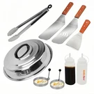 Onlyfire Griddle Accessories Kit, Flat Top Grill 9PCS, Silver. Fixed Price $30.29.
