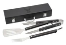 Harley-davidson Bar & Shield Eagle Grill Tool Set W/ Black Wood Carrying Case. Fixed Price $59.95.