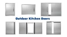 Stainless Outdoor Kitchen Doors With Handle Flush Mount Double Access. Fixed Price $75.53.