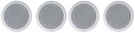 4 Rockville HC55-16 White 5.25" 300 Watt In-ceiling Home Theater Speakers Ohm. Fixed Price $64.95.
