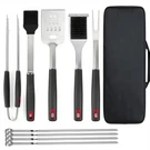 10-PIECE Stainless Steel Bbq Tool Set With Carry Case For Camping & Grilling. Fixed Price $21.59.