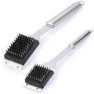 2 Pack Grill Brush And Scraper, 16.5 & 14 Wire Bbq For. Fixed Price $19.01.