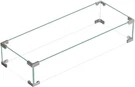 Bali Outdoors Gas Fire Table 30.7" X11.8" 5.9" Wind Guard Clear Tempered Glass. Fixed Price $89.90.