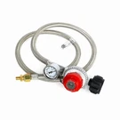 4FT High Pressure Propane Regulator With Gauge 0-30PSI Adjustable Stainless S.... Fixed Price $36.97.