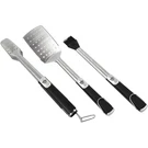 Pit Boss Rubber Handles Stainless Steel Blade 3-PIECE Bbq Tool Set 67392. Fixed Price $35.71.