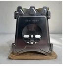 Uberleben Foldable Portable Wood Stove, 1 Burner Silver Metal W/ Carry Case. Fixed Price $38.00.