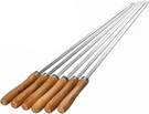 Imeea 6-PC 16.5" Stainless Steel Kebab Skewers With Wooden Handles For Grilling. Fixed Price $25.85.