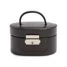 Wolf Heritage Mini Oval Box, Black - Three Compartments Includes Travel Case. Fixed Price $133.09.