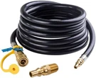 Shinestar 12 Ft Propane Quick Connect Hose With Conversion Plug & Shutoff Valve. Fixed Price $39.99.