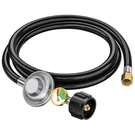 6FT Propane Regulator With Hose&gauge, 0-1PSI Hose, Gas Grill Regulat.... Fixed Price $48.55.