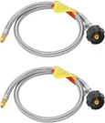 Ggc 3 Ft Stainless Braided Rv Propane Pigtail Hose (2PCS) QCC1 Connector With.... Fixed Price $33.05.