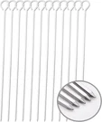 12 Pack 8 Inch Barbecue Skewers Square Metal Bbq Sticks Stainless Steel Kebob. Fixed Price $16.80.