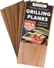 Wood Fire Grilling 5" X 11" 6-PACK Western Red Cedar Planks. Fixed Price $14.49.