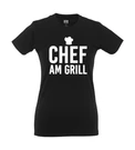 Chef At The Grill Funny Sayings Girlie Shirt. Fixed Price $19.66.
