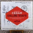 Western Red Cedar Grilling Wraps Set Of 8 Organic & Additive Free Nip. Fixed Price $9.95.