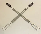 2 Count Hersheys Extendable Cooking Fork S'mores Set. Fixed Price $10.00.