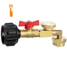 Gaspro Upgraded Propane Refill Adapter With Valve And 1 To 20 Lb, Golden. Fixed Price $31.99.
