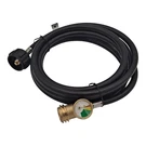 12 Feet Propane Tank Hose Extension With Gauge For Gas Grill Heater. Fixed Price $16.95.