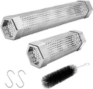 Pellet Smoker Tube Set, 6" & 12" Stainless Steel Bbq Wood With Brush. Fixed Price $16.98.