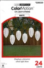 Led Lightshow Color Motion 5286320 24CT White C9 String 23' - New!. Fixed Price $32.98.