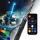 3FT Rgb Led Spiral Whip Light Antenna With Flag & Remote For Atv Utv Polaris Rzr. Fixed Price $59.99.
