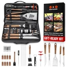 Spartasake (24-PACK) Premium Stainless Steel Bbq Grilling Accessories With Wo.... Fixed Price $46.51.