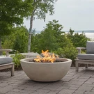 Dustyview 42 Inch Round Gfrc Natural Gas Fire Bowl Fog By Bbqguys Signature. Fixed Price $3199.00.