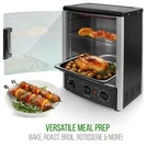 Nutrichef Multi-function Vertical Oven 1500W Adjustable Roast Bake Rotisserie. Fixed Price $74.42.