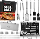 Romanticist 23PC Bbq Grill Set With Thermometer In Case. Fixed Price $46.99.