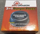 Bbq Dragon Press 3 In 1 Perfect Burgers Seconds! Sliders Stuffed Large. Fixed Price $5.99.