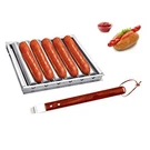 Charcoal Stainless Steel Hot Dog Sausage Roller Rack Steamer With Extra Long .... Fixed Price $25.18.