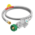 Ggc 5FT Two Stage Propane Regulator With Stainless Braided Hose, Dual P.... Fixed Price $56.66.