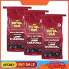 3 Pack Royal Oak 100% All Natural Hardwood Lump Charcoal 15.4 Lbs. Fixed Price $43.65.