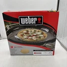Weber Gourmet Bbq System Pizza Stone With Carry RACK,16.7" Long. Fixed Price $74.70.