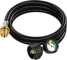 6FT Propane Hose Adapter - Connect 1LB To 20LB Tank With Gauge For Grills & Heat. Fixed Price $25.99.