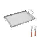 23X16 Flat Top Griddle Stainless Steel Universal Bbq Grill Pan Cookware. Fixed Price $52.99.