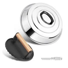 Onader 12 Inch Melting Dome Smash Burger Press Set, Stainless Steel Silver. Fixed Price $24.64.