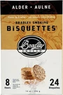 Bradley Smoker Alder Wood Bisquettes For Grilling & Bbq, 24 Pack Black/grey. Fixed Price $18.69.